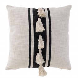 وسادة لون أسود وبيج قياس 45 * 45 