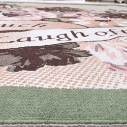 سجادة من القطن على شكل الزهور الوردية قياس 120 * 180 