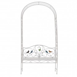 جلسة من المعدن لون ابيض 228*45*115