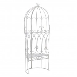 جلسة من المعدن لون ابيض 190*46*68