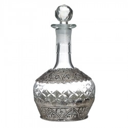 زجاجية مزخرفة فضية 14 * 23