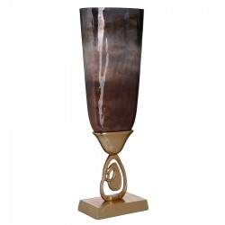 مزهرية زجاجية 17*17*40.5