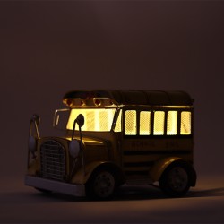 إضاءة ديكورية " باص المدرسة "   25 سم  * 20 سم * 40 سم