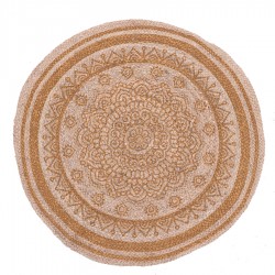 سجادة دائرية لون بني / قطر 90 سم