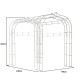 METAL ARCH WAY ANT.WHITE 176*230*223 METAL ARCH WAY ANT.WHITE 176*230*223