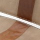 LEATHER/METALLIC 2 SEATER SOFA WHITE/BROWN 128*67*74/44 LEATHER/METALLIC 2 SEATER SOFA WHITE/BROWN 128*67*74/44