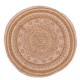 Circular rug rug brown
